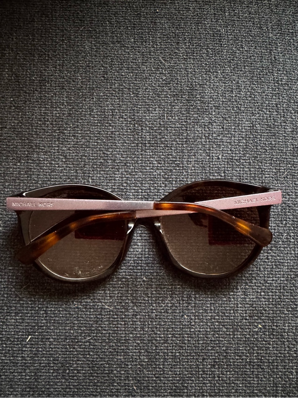 Michael Kors Women's Tortoiseshell Frame Sunglasses with Dark Brown Lenses